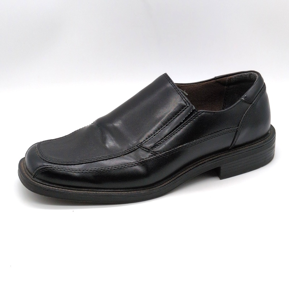 Jarman Shoes Mens Metropolis Black 10 Loafers Moc Toe Slip On Career